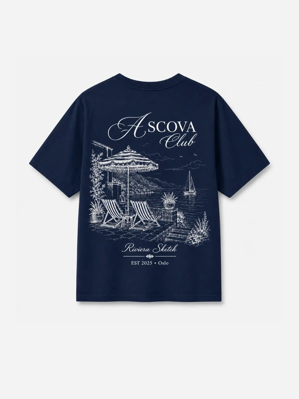 Riviera Club Tee - Navy