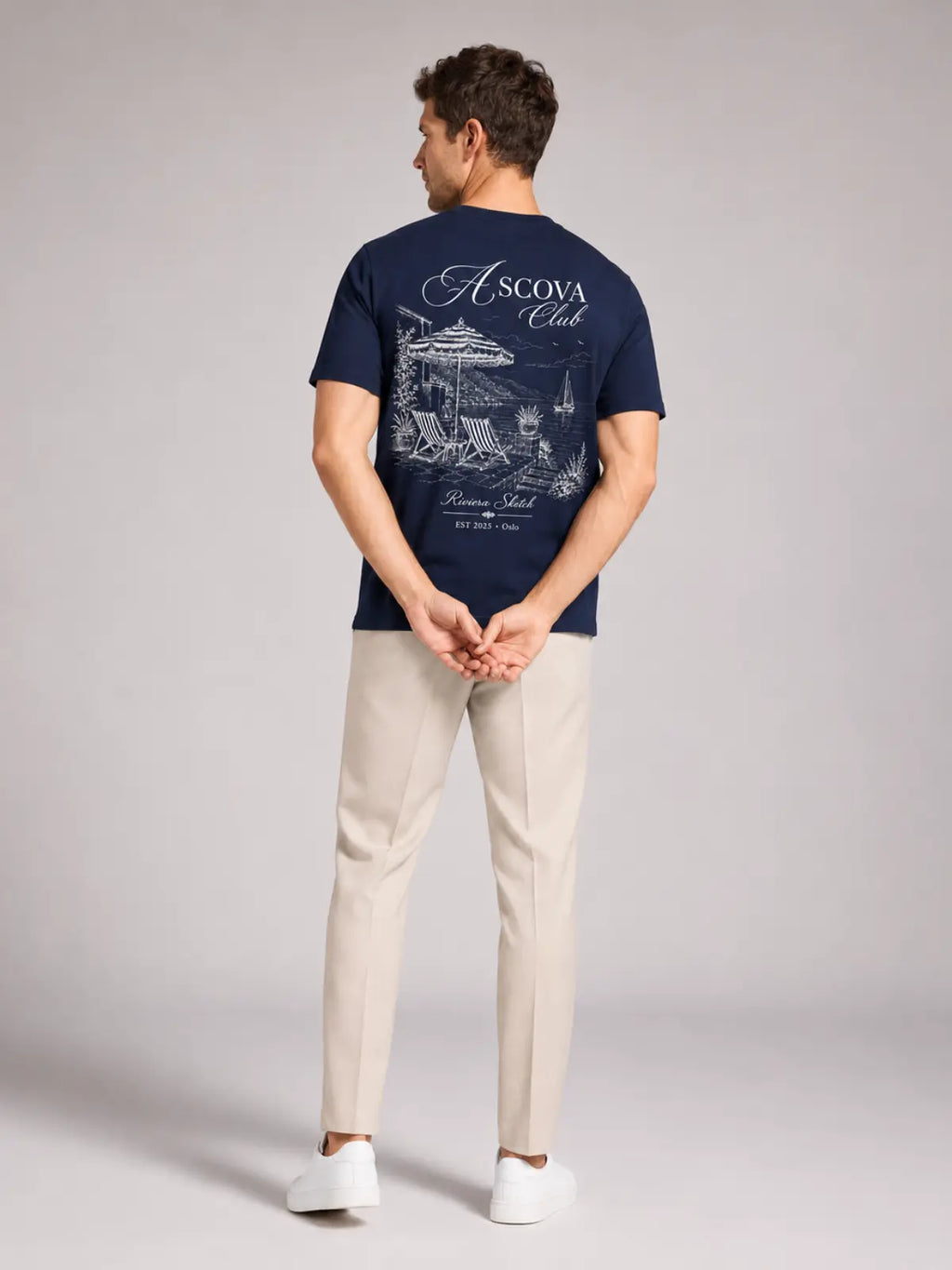 Riviera Club Tee - Navy