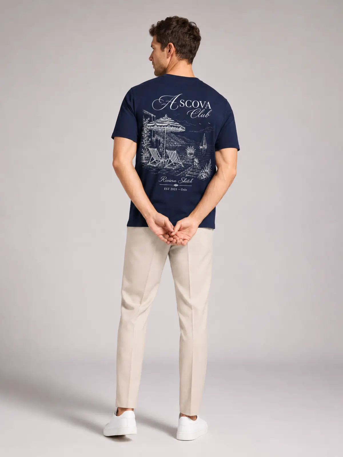 Riviera Club Tee - Navy