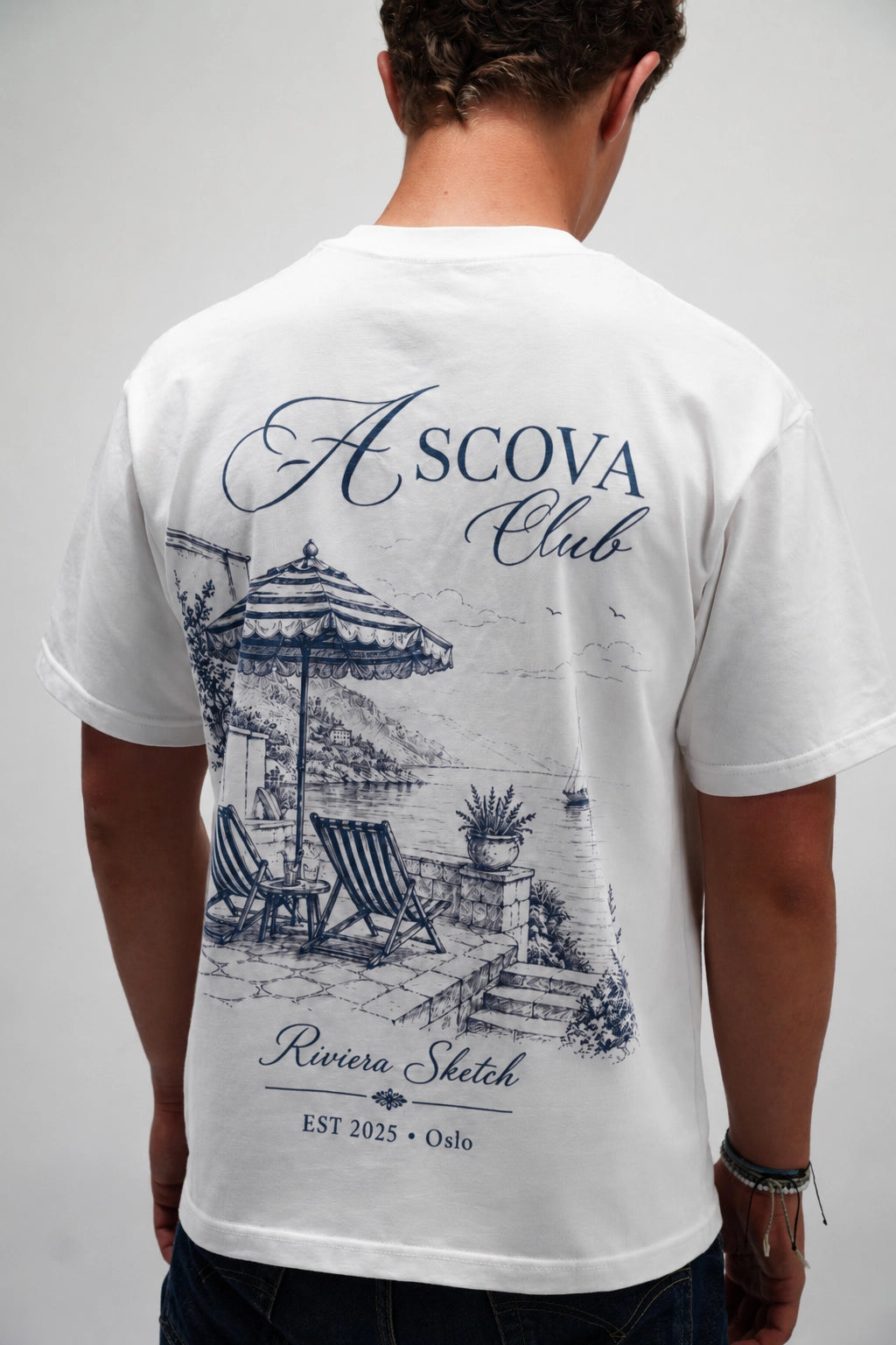 Riviera Club T-skjorte – Hvit