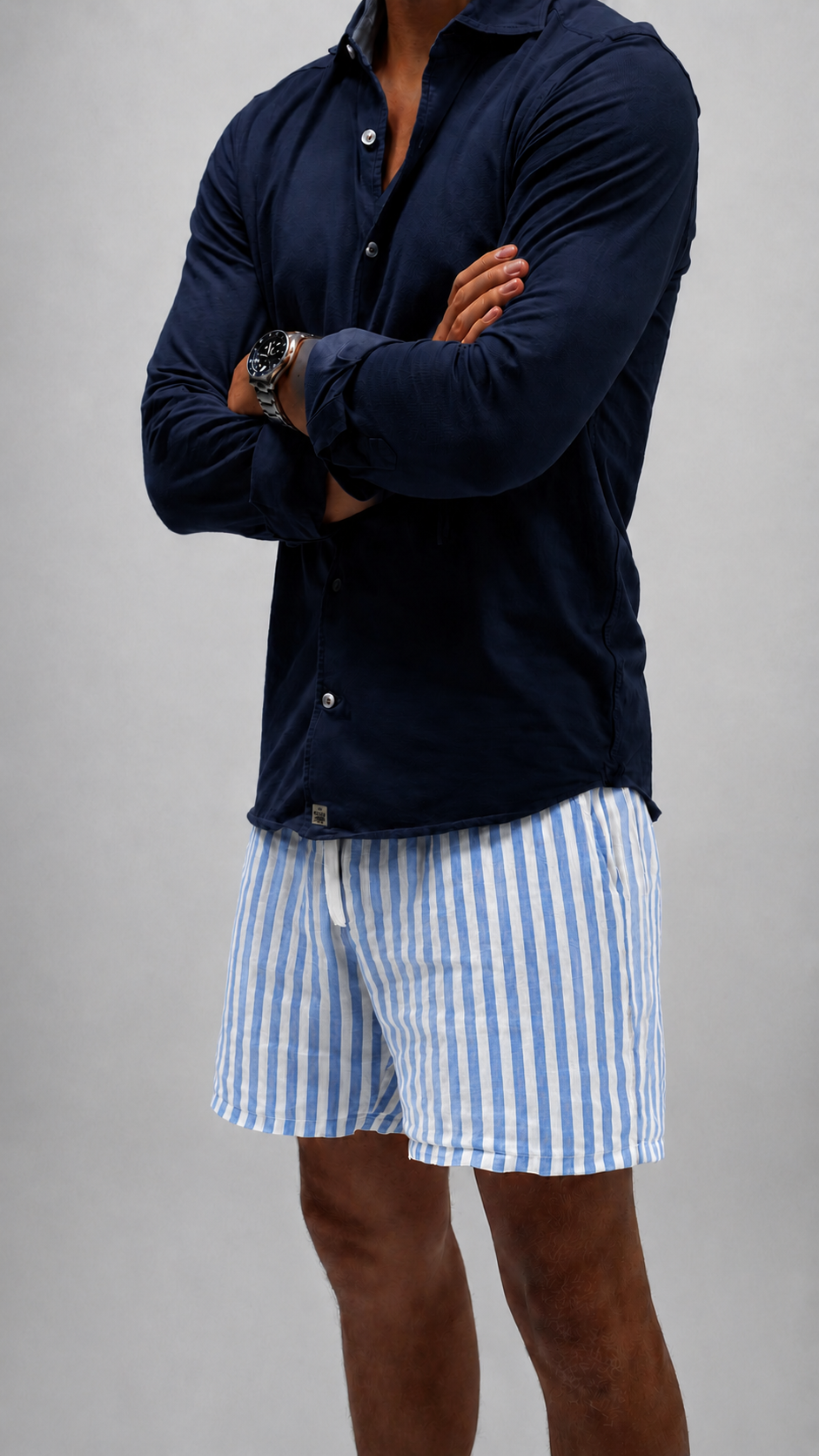 Stripe Linen Shorts