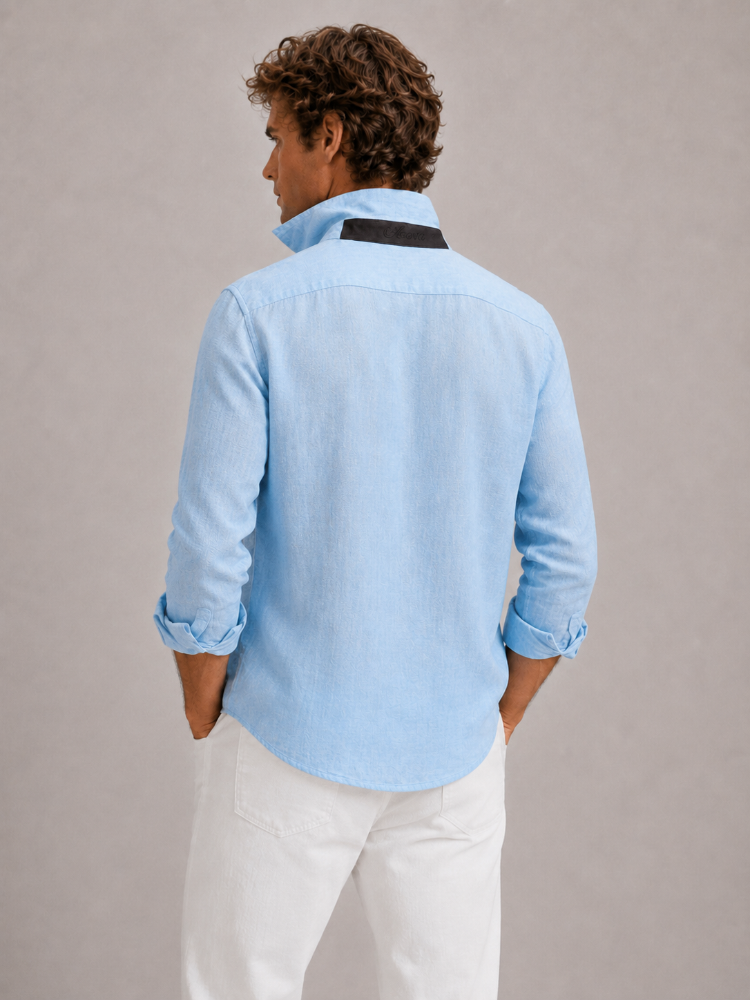 Light Blue Linen Shirt