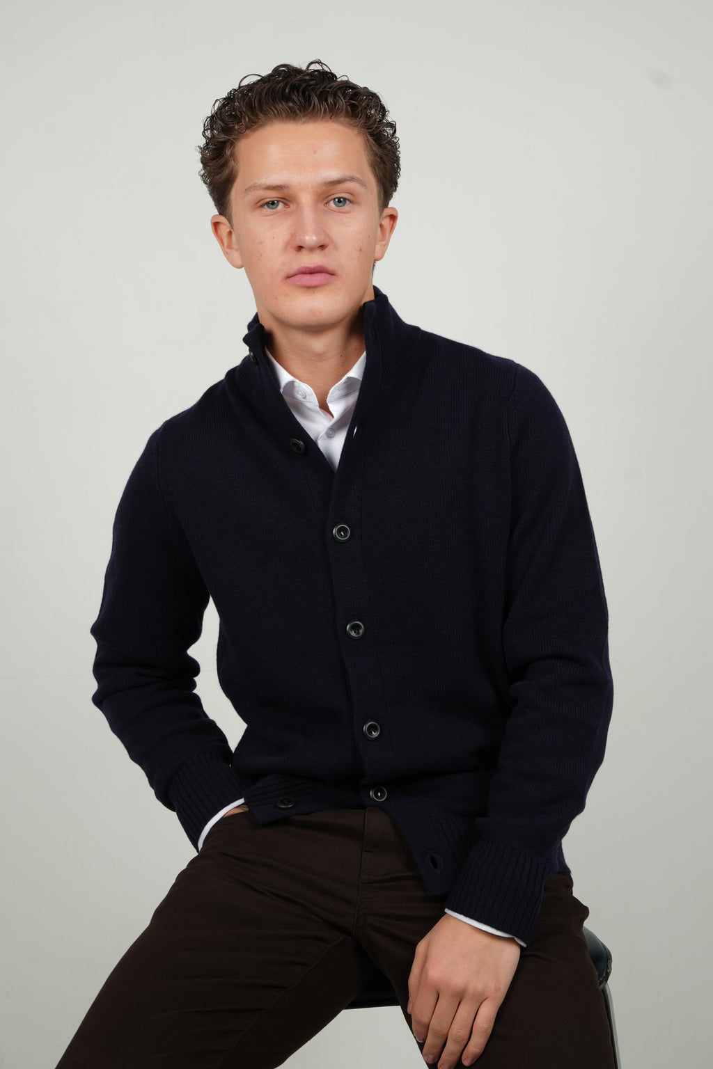 Navy Blue Cardigan