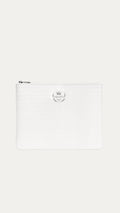 White Crocodile Pc Pouch
