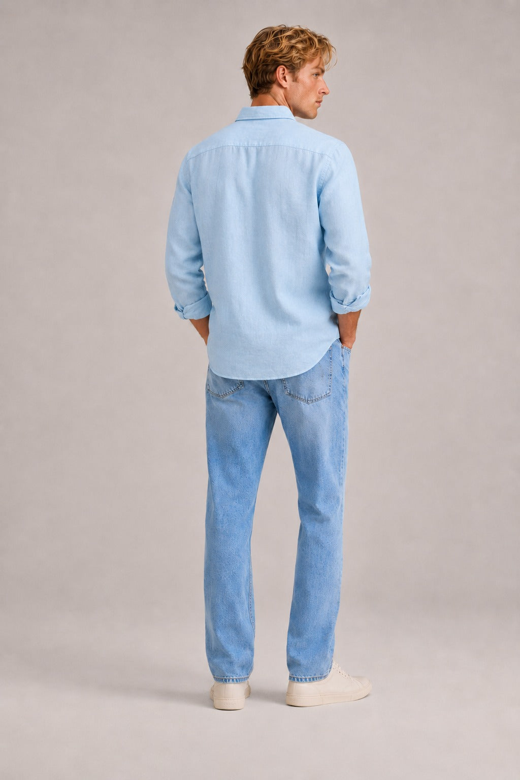 Linen Shirt Light Blue
